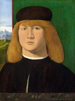 欧洲12-19世纪油画一_BASAITI, Marco - Portrait of a Young Man